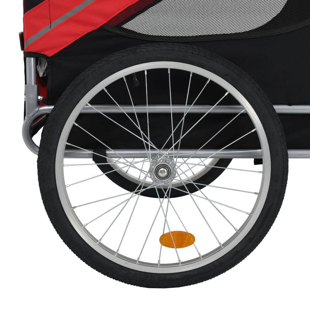 vidaXL Pet Bike Trailer Foldable Dog Bicycle Carrier Dog Buggy Cart for Bike-2