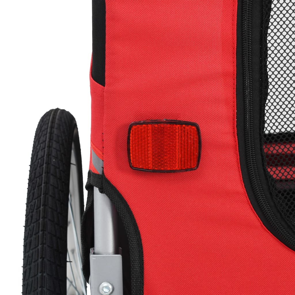 vidaXL Pet Bike Trailer Foldable Dog Bicycle Carrier Dog Buggy Cart for Bike-3