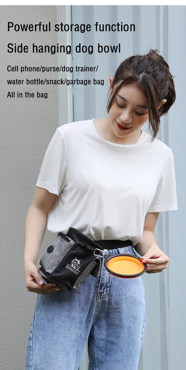 Dog Training Treat Bag | Multi-Functional Waist Pack for Pet Snacks & Rewards