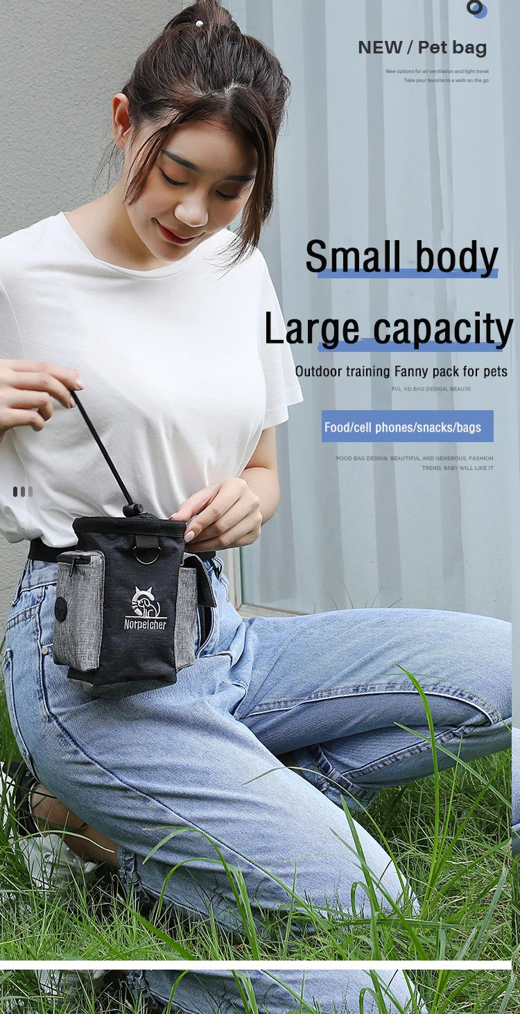 Dog Training Treat Bag | Multi-Functional Waist Pack for Pet Snacks & Rewards