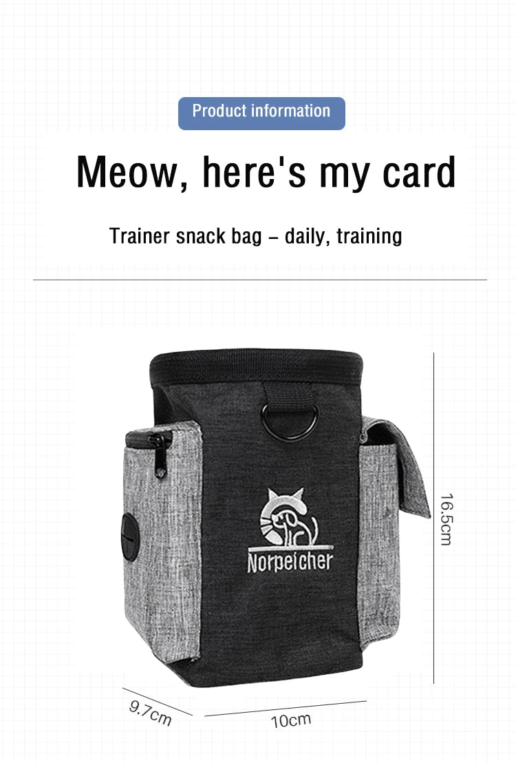 Dog Training Treat Bag | Multi-Functional Waist Pack for Pet Snacks & Rewards