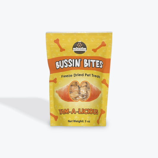 Human-Grade Freeze-Dried Dog Treats/Cat Treats| 100% Sweet Potato | Bussin’ Bites Yam-A-Licious-0