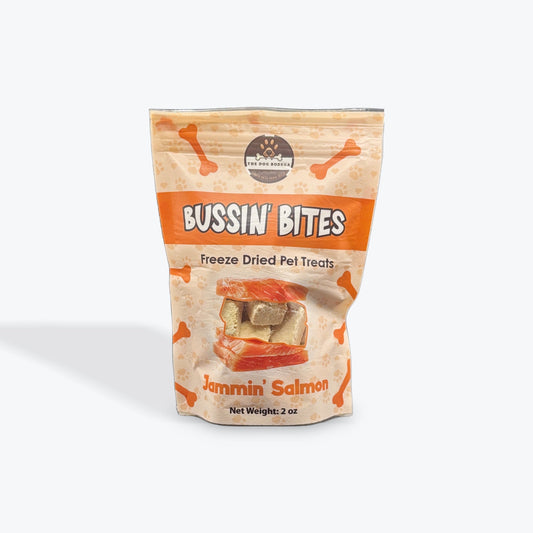 Human-Grade Freeze Dried Dog Treats/ Cat Treats |100% Salmon | Bussin’ Bites Jammin’ Salmon-0