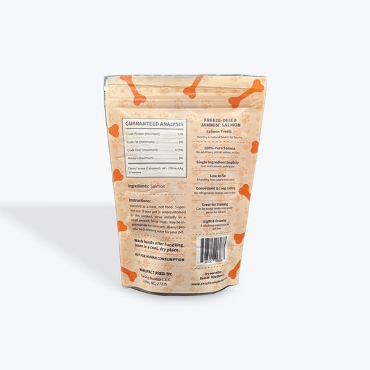 Human-Grade Freeze Dried Dog Treats/ Cat Treats |100% Salmon | Bussin’ Bites Jammin’ Salmon-1