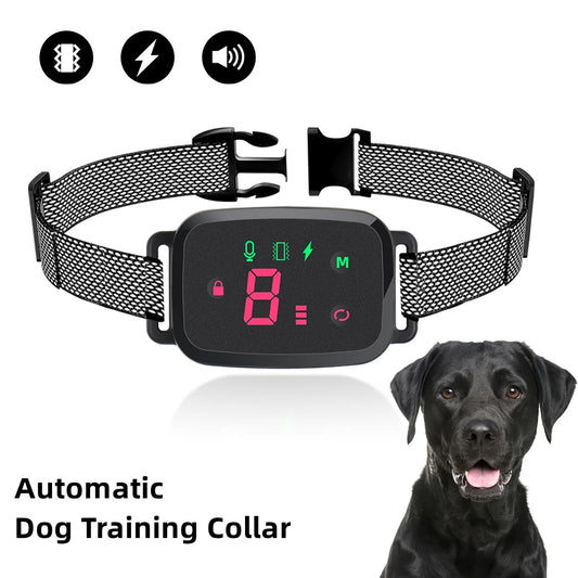 Smart Anti-Bark Dog Collar | Rechargeable, Waterproof & Adjustable with Digital Display