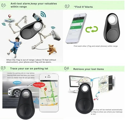 Mini Pet GPS Tracker | Bluetooth Anti-Lost Smart Finder for Dogs, Cats & More