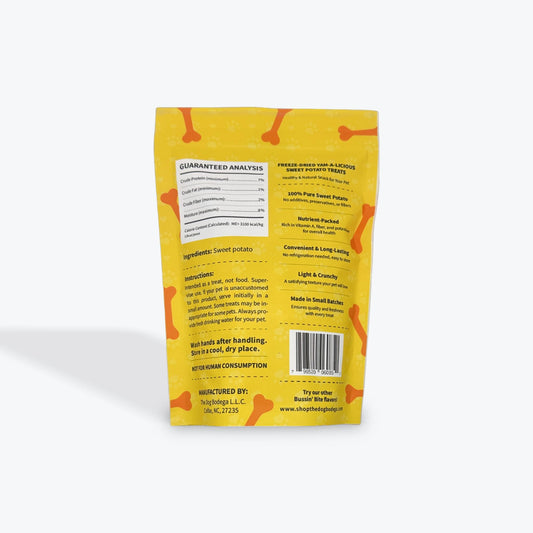 Human-Grade Freeze-Dried Dog Treats/Cat Treats| 100% Sweet Potato | Bussin’ Bites Yam-A-Licious-1